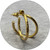 Naomi Bishop - 'Dotty' Hoops, Small, Gold Plated Sterling Silver
