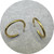 Naomi Bishop - 'Dotty' Hoops, Small, Gold Plated Sterling Silver