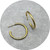 Naomi Bishop - 'Dotty' Hoops, Small, Gold Plated Sterling Silver