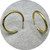Naomi Bishop - 'Dotty' Hoops, Small, Gold Plated Sterling Silver