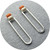 Lauren Trojkovic - 'Oval Splice Earrings' Sterling Silver, Corian
