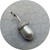 Ingrid Lockley- 9ct White gold 'acorn' pendant, White South Sea Pearl 12.4mmx18mm / Pink|White / Semi Baroque.
