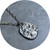 Albert Tse - "Terra Rounded Evil Eye" Sterling Silver, 65cm Anchor Chain