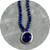 Amanda Croatto - 'Arabian Nights' Beaded Necklace, Lapis Lazuli, Sapphire, Pearl, Sterling Silver, 50cm