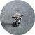 KIN - Eight Point Star Single Flat Back Stud, Sterling Silver, Cubic Zirconia