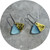 Lisa Cahill - Ginkgo Earrings Assorted Colours. Glass, Gold, Stainless Steel