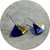 Lisa Cahill - Ginkgo Earrings Assorted Colours. Glass, Gold, Stainless Steel