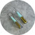 Lisa Cahill - Shard Earrings. Small, Assorted Colours. Glass, Gold, Stainless Steel
