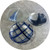 Lisa Cahill - Painted Enamel Glass Dish, Criss Crossed Pattern