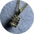 KIN - Claw Set Diamond Pendant, 18ct Yellow Gold, Emerald Cut Champagne Diamond, 45cm Cable Chain
