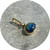KIN - Black Opal And Diamond Pendant, 14ct Yellow Gold