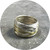 Shimara Carlow -1mm Silver and Gold Wrap Ring, Sterling Silver, 18ct Yellow Gold, Size P