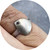 Mill Foundry - 'Iota Atomic Ring' with Pink Garnet, Sterling Silver, Size I 1/2