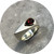 Mill Foundry - 'Imprint Cusp Signet Ring', Sterling Silver, 9ct Yellow Gold, Garnet, Size M 1/2