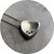 Mill Foundry - 'Iota Pendant', Sterling Silver, Black Spinel