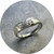 ANT HAT - Embrace Ring, Sterling Silver, Natural Diamond, Size N
