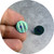 Sarah Murphy - Fold Studs in Teal Titanium