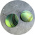 Sarah Murphy - Concentric Shield Earrings in 'Mint Trails', Size Small, Anodised Titanium