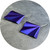 Sarah Murphy - Purple Fold Earrings, Large, Anodised Titanium