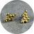 Francisca Rendic - Organic Pearl-like Earrings, Gold Plated Sterling Silver