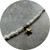 KIN – Fresh Water Pearl With 9ct Yellow Gold Clasp and Star pendant. Strung On Tiger Tail. 46.5cm