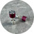 Phoebe Porter - Station Studs in Hot Pink, Anodised Aluminium, Sterling Silver