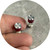 Phoebe Porter - Station Studs in Hot Pink, Anodised Aluminium, Sterling Silver