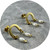 Danielle Barrie - Swell Earrings (Small), Gold Plated Sterling Silver, Freshwater Pearls