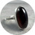 Rachael Grigulis - Inclusion: Garnet Podium Ring, Sterling Silver, Size N 1/2