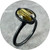 Rachael Grigulis - Inclusion: Gold Rutile Podium Ring, Sterling Silver, Size Q 1/2