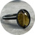 Rachael Grigulis - Inclusion: Gold Rutile Podium Ring, Sterling Silver, Size Q 1/2