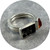 Rachael Grigulis - Inclusion: Garnet and Agate Twin Podium Ring Stack, Sterling Silver, Size N