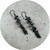 Virginia Sprague - Everything/Everywhere Hook Earrings, Oxidised Sterling Silver