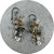Virginia Sprague - Melt/Fuse Earrings with Gold Plate Details, Sterling Silver