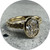 Albert Tse - Crater Oval Ring with Melee Diamonds, 9ct Yellow Gold, Lab Diamond, Natural Diamond, Size O.5