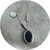 Claire Taylor - Eyes On You Necklace, Sterling Silver, Lapis Lazuli, 50cm