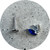 KIN - Single Marquise Fan Flat Back, Sterling Silver, Titanium