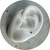 KIN - Single Heart Flat Back Stud, Sterling Silver