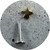 KIN - Single Star Flat Back Stud, Yellow Gold Plate