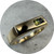 KIN - Australian Parti Sapphire Rectangular Signet Ring, 9ct Yellow Gold, Sapphire, Size N