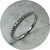 KIN- 9ct white gold diamond band, mined diamonds JKL SI3 0.17ct.  size N1/2
