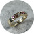 Sarah Kellett - Dana Ring, 9ct Yellow Gold, Diamond, Garnet, Spinel, Size M