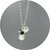 Danielle Lo - Drifting Bud Necklace, Sterling Silver, Fine Silver, Sapphire.