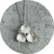 Danielle Lo - Cluster Pendant No.1, Fine Silver, Sterling Silver.