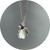 Danielle Lo - Floral Pendant With Sapphire. Fine Silver, Sterling Silver