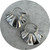 Nicola Knackstredt - Polished Fine Silver Hoops. Sterling Silver, Fine Silver.