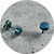 Sarah Murphy - Rough Cut Round Studs in Teal, Anodised Titanium