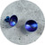 Sarah Murphy - Shine Dome Studs (Large), in Blue, Anodised Titanium