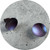Sarah Murphy - Shine Dome Studs (Large) in Mauve, Anodised Titanium