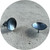 Sarah Murphy - Shine Dome Studs (Large) in Light Blue, Anodised Titanium